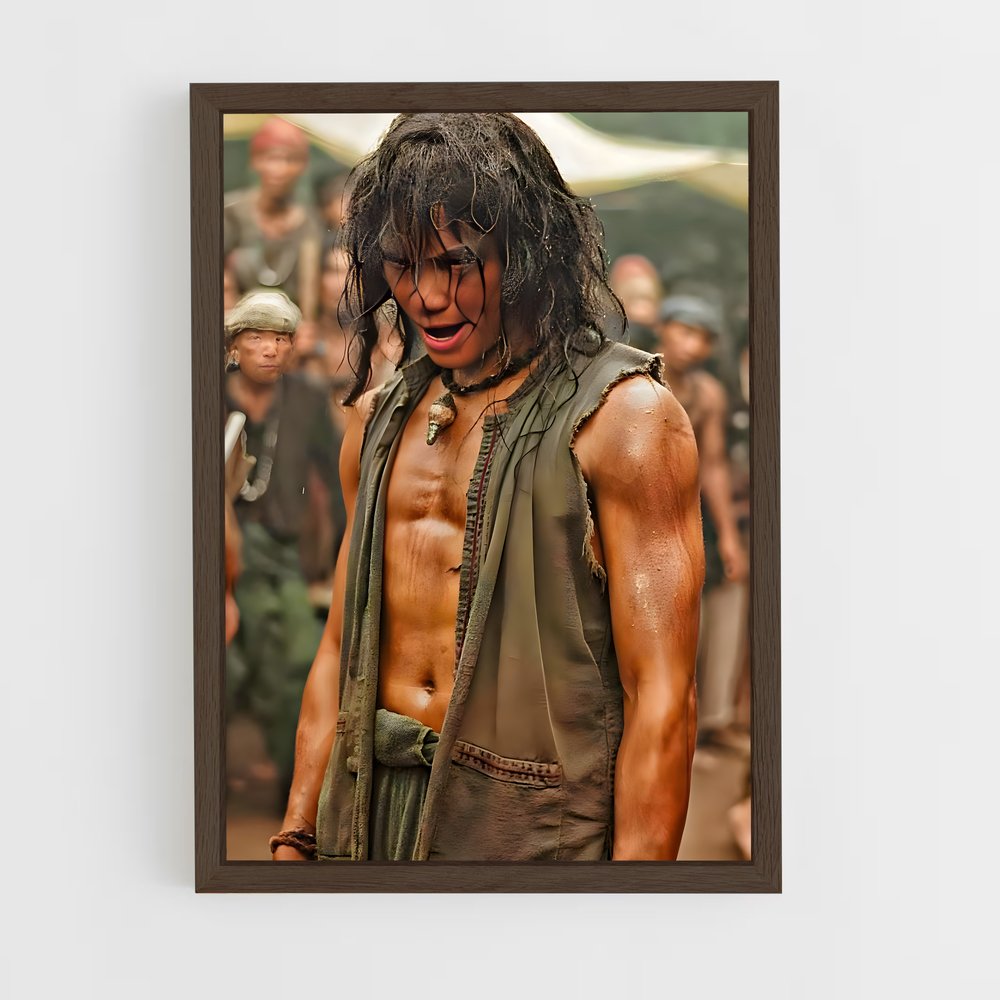 Poster L'Homme aux Cheveux Mouillés – affiche Kung Fu (vue 5)